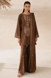 BEECHTREE - Winter 3PC Dhanak Embroidered Suit - SS0482